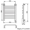 Полотенцесушитель электрический Ника Trapezium ЛТ Г2 80/50 прав хром