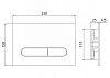 Инсталляция BelBagno с безободковым унитазом BelBagno Sfera-R BB046CHR, сиденье микролифт, клавиша хром, комплект