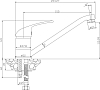 Смеситель Rossinka Y40-21 для кухонной мойки белый