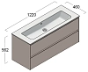 Тумба под раковину Berloni Bagno Way Block WAKBS2C6DIC 101 белый