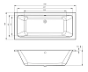 Акриловая ванна C-Bath Fortuna CBQ017002 белый