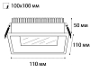 Встраиваемый светодиодный светильник Italline IT06-6019 white 4000K