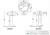 Пьедестал для раковины Jaquar SLS-WHT-6301