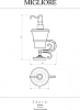 Дозатор жидкого мыла Migliore Edera 16889, бронза