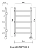 Полотенцесушитель электрический Domoterm Орфей Орфей П5 500*700 EL хром