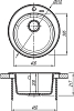 Кухонная мойка Florentina Никосия коричневый