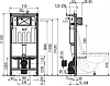 Инсталляция для унитаза AlcaPlast Sadromodul AM101/1120-0001