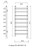 Полотенцесушитель электрический Domoterm Стефано Стефано П8 400*800 EL хром