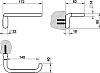 Держатель туалетной бумаги Gessi Goccia 38055#099, черный