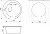 Кухонная мойка Emar EMQ-1475.C Антрацит