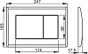 Кнопка смыва AlcaPlast M277 антрацит