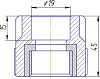 Муфта Kalde 3222-nfo-200c00 20х3/4"