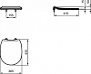 Комплект инсталляция с подвесным унитазом Ideal Standard Connect P211601 с сиденьем микролифт и клавишей смыва хром