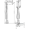 Смеситель для ванны с душем Hansgrohe Tecturis E 73445000 хром