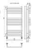 Полотенцесушитель водяной Terminus Арт Арт П16 500х1000 серый