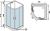 Душевая кабина Weltwasser WW500 10000003224 стекло прозрачное, профиль хром