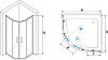 Душевой уголок RGW Passage PA-51 90x90 02085199-11, профиль хром