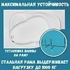 Акриловая ванна 1MarKa Ergonomika 01эрг17511пкс2+ белый