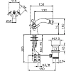 Смеситель для биде Huber Victorian VT00055021 хром