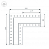 Коннектор L-образный Arlight SL-Linia32-Fantom 030097