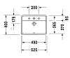 Раковина Duravit Starck 3 302490000 белый