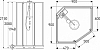 Душевая кабина 90x90 IDO Showerama 10-5 Comfort 558.201.303