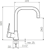 Смеситель для кухни РМС SL141-017F, хром