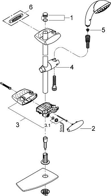 Душевой гарнитур Grohe Movario 28571000