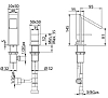 Смеситель для биде Bandini Dive 782320AA03LT белый, коричневый