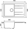 Кухонная мойка GranFest Quadro GF-Q780L песочный