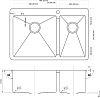 Кухонная мойка Zorg Inox R 78-2-51-L, сталь