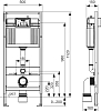 Комплект Унитаз подвесной STWORKI Монтре SETK3204-2616 безободковый, с микролифтом + Система инсталляции для унитазов TECE Base K440407 с кнопкой смы