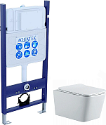Комплект Aquatek SET AQUATEK ЛИБРА N-14 инсталляция INS-0000014 с подвесным унитазом ЛИБРА AQ0530N-00 с сиденьем микролифт