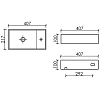 Раковина подвесная Ceramica Nova Element CN6051LMDH антрацит