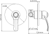 Гигиенический душ WasserKRAFT Isar A01353, тёмная бронза