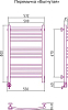 Полотенцесушитель электрический Сунержа Богема 00-0502-8050 80x50 L