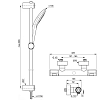 Душевая система Ideal Standard Ceratherm A7235AA хром