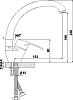 Смеситель Rossinka F F40-23 для кухонной мойки