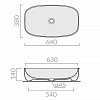 Раковина накладная Galassia Dream 7300NEMT черный