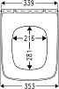 Крышка-сиденье Haro Calida 533081 с микролифтом, белый