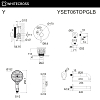 Душевая система Whitecross Y YSET06TOPGLB золото брашированное