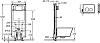Инсталляция для подвесного унитаза Jacob Delafon Seine E28935-00 с клавишей смыва, белый