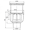 Трап Aco Easyflow для душа, 15 x 15 см, нержавеющая сталь, 2710.55.77