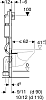 Инсталляция Geberit Duofix 458.103.00.1 UP100 для подвесного унитаза с клавишей Delta 50 115.135.21.1