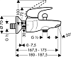 Смеситель для ванны Hansgrohe Metris E 31470000