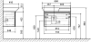 Тумба с раковиной STWORKI Ши 80, подвесная