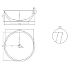 Раковина накладная Salini Gloria 1102203MRF белый