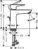 Смеситель для раковины Hansgrohe Talis E 71715000, хром