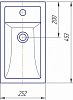 Раковина Corozo Фостер 45 SD-00000537, белый