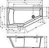 Акриловая ванна Riho Geta R 160х90 B029001005